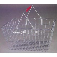 Supermarket Chrome Wire Shopping Basket (YD-B15)